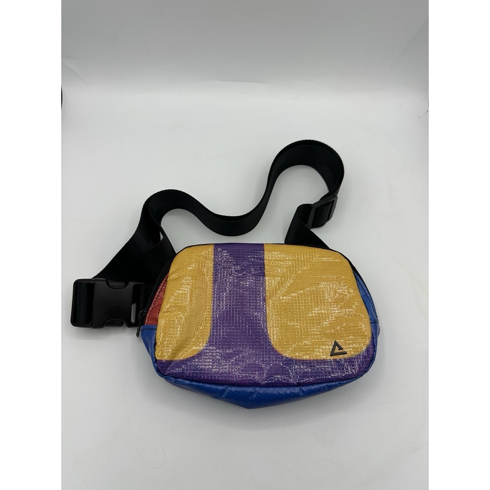 RAREFORM Sydney Sling Bag Crossbody Upcycled Billboard Vinyl Colorful